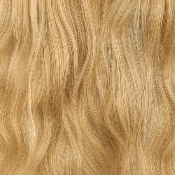 Aplique de Cabelo Fio Invisível Premium -  Loiro Acobreado com Loiro Claro