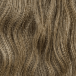 Aplique de Cabelo Fio Invisível Premium - Loiro Claro Acinzentado com Mechas