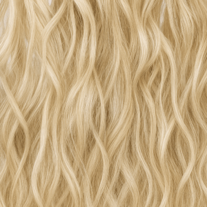 Aplique de Cabelo Fio Invisível Premium - Loiro Platinado com Loiro Claro