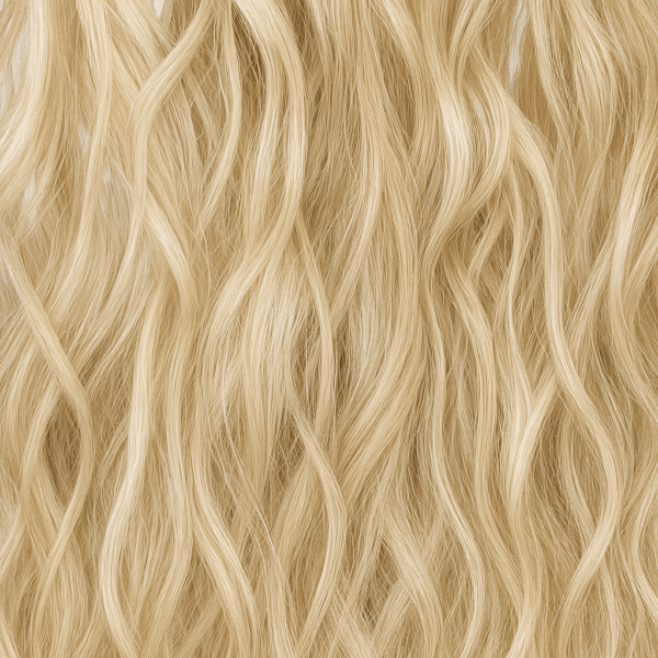 Aplique de Cabelo Fio Invisível Premium - Loiro Platinado com Loiro Claro