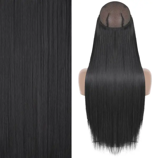 Aplique de Cabelo Fio Invisível Premium - Loiro Mel com Loiro Claro - Imagem 2